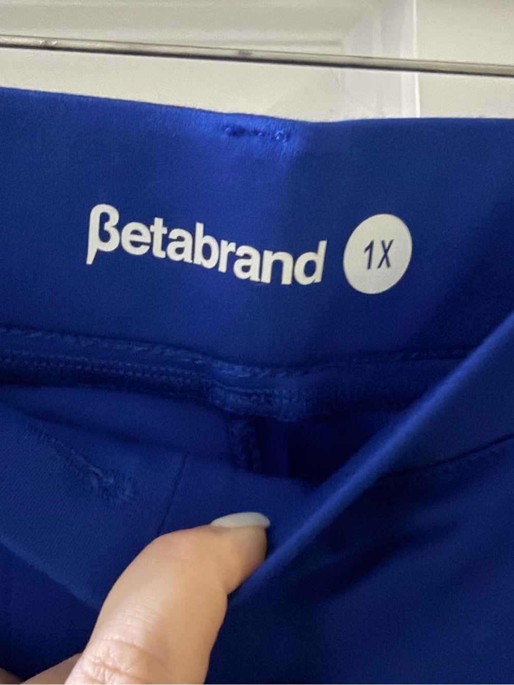 NWOT! 1X Betabrand Seaglass Blue Women’s  Stretch Dress Pants - Picture 2 of 8
